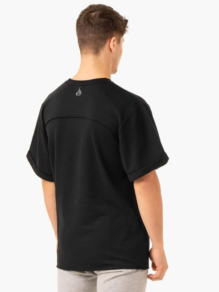 TShirts Mens Ryderwear Pursuit Oversized Fleece TShirt Black