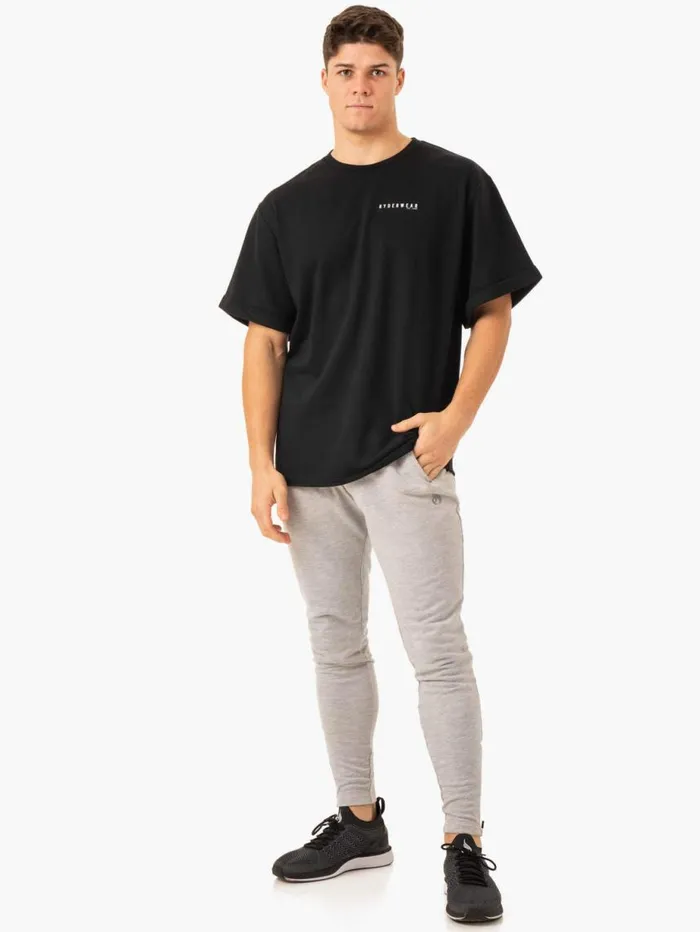 TShirts Mens Ryderwear Pursuit Oversized Fleece TShirt Black