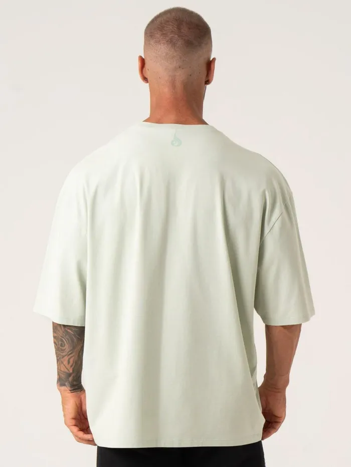 TShirts Mens Ryderwear Pursuit Oversized TShirt Spearmint Stonewash