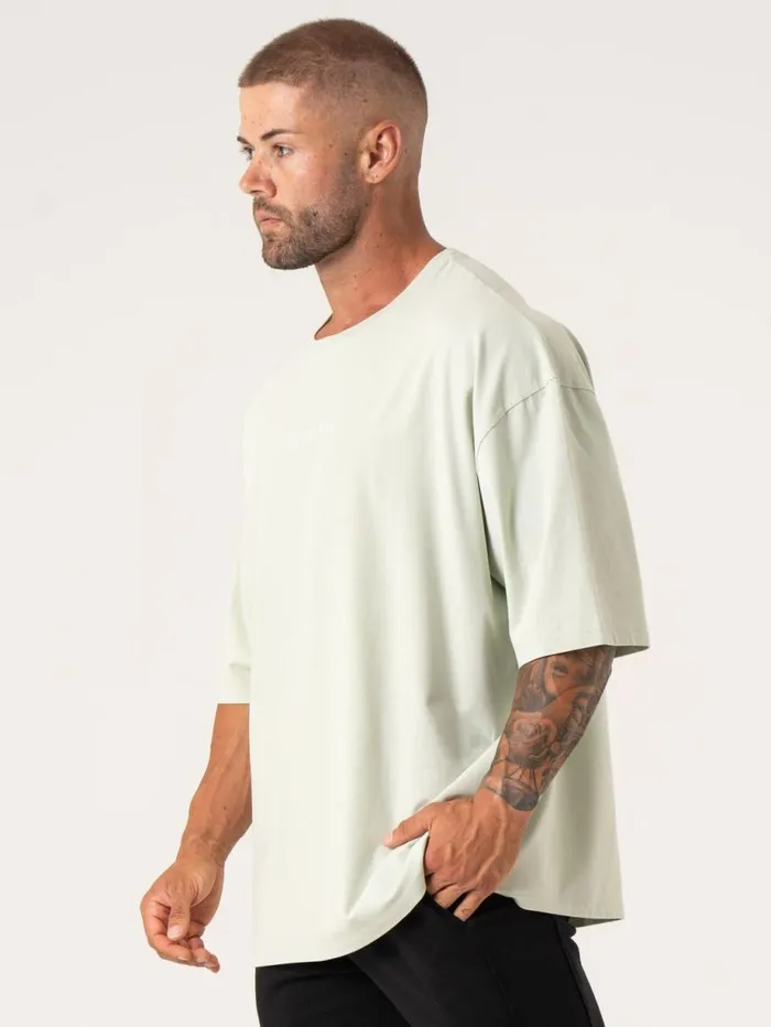 TShirts Mens Ryderwear Pursuit Oversized TShirt Spearmint Stonewash
