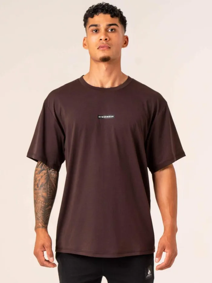 TShirts Mens Ryderwear Terrain TShirt Dark Oak