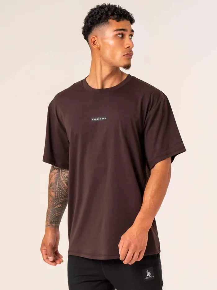 TShirts Mens Ryderwear Terrain TShirt Dark Oak