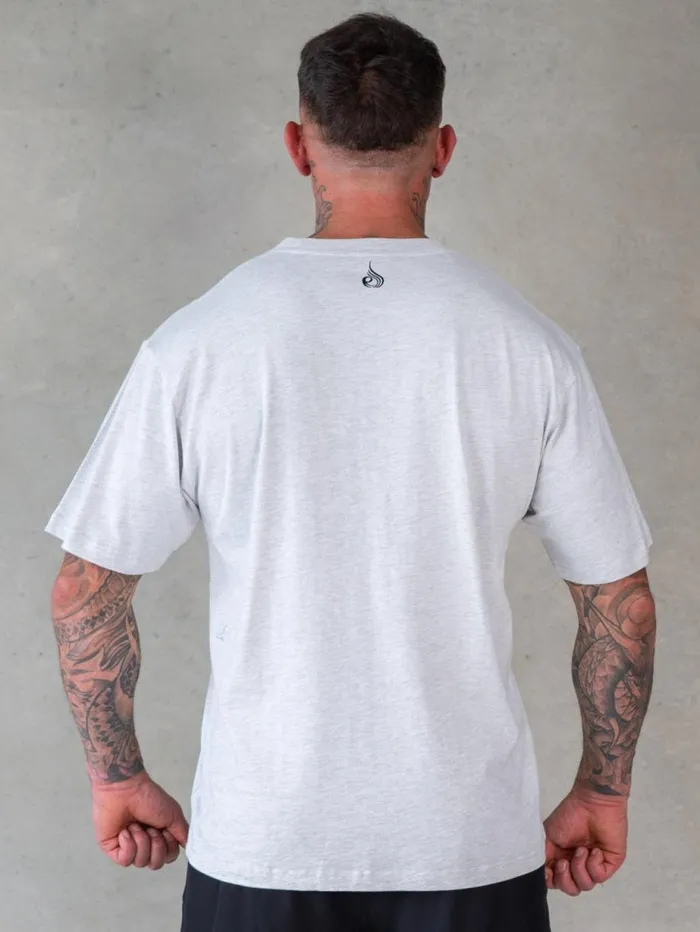 TShirts Mens Ryderwear You Vs You Oversized TShirt Snow Marl