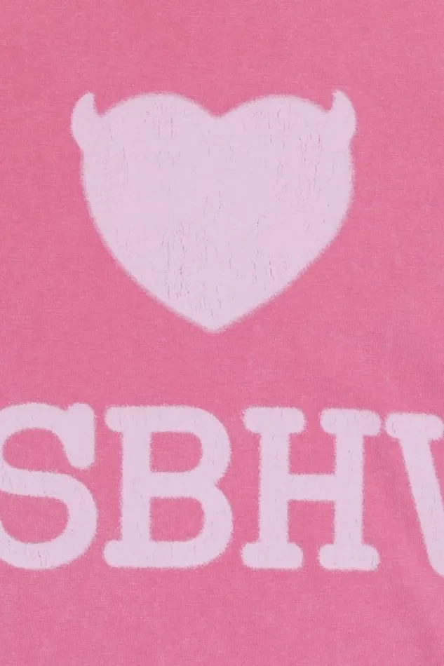 TShirts WomenMen MISBHV I Love TShirt Washed Pink