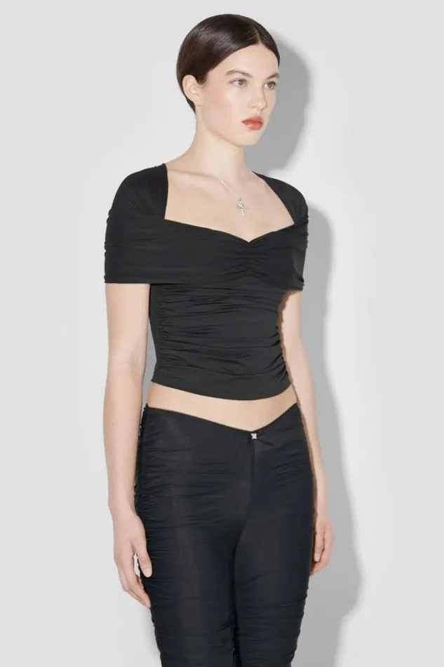 TShirts Women MISBHV Draped TShirt Black