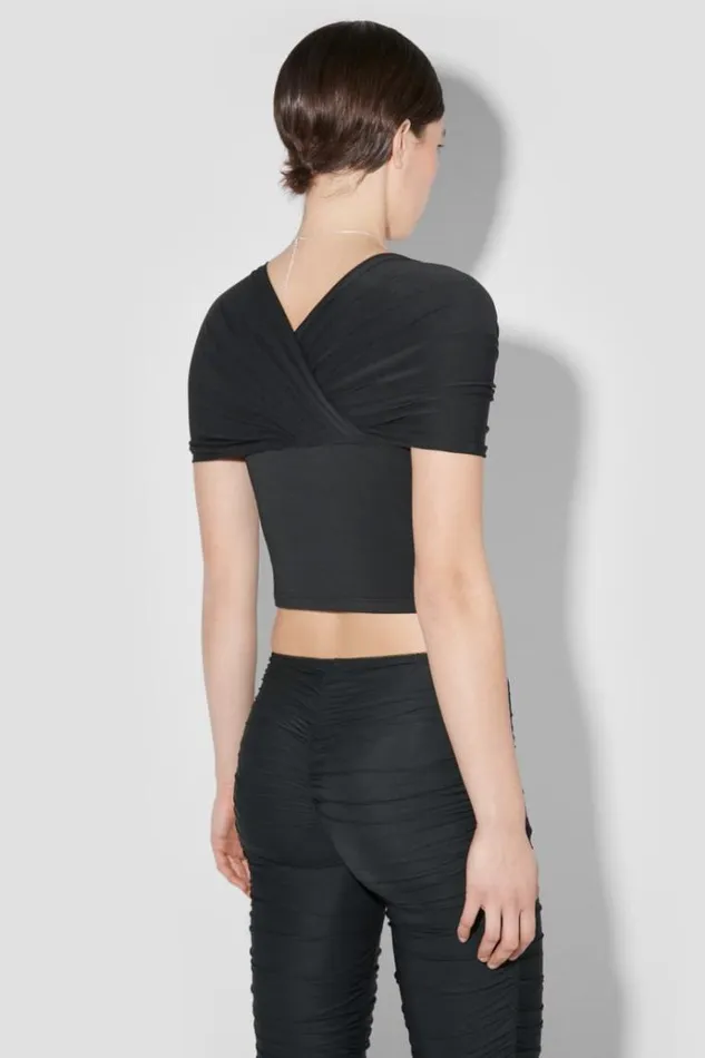 TShirts Women MISBHV Draped TShirt Black