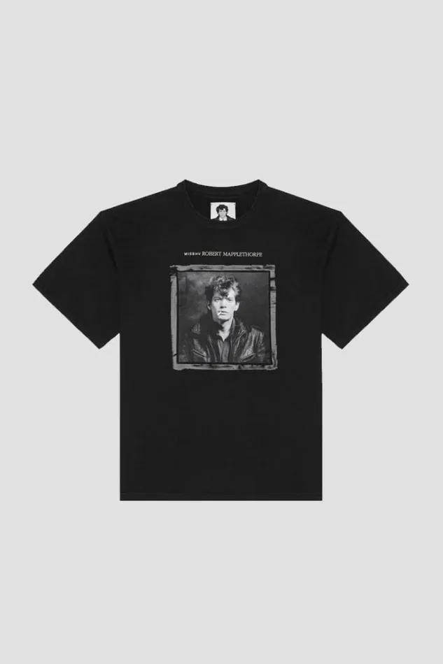 TShirts Women MISBHV Self Portrait 1980 Robert Mapplethorpe TShirt Black