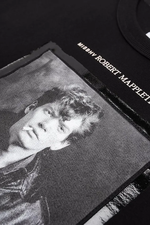 TShirts Women MISBHV Self Portrait 1980 Robert Mapplethorpe TShirt Black