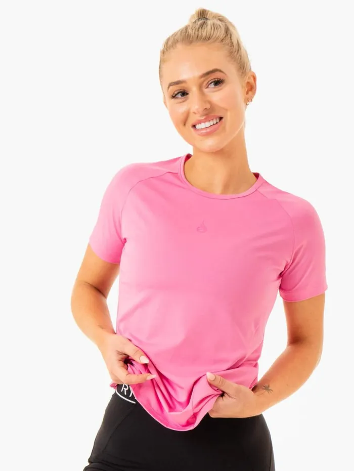 TShirts Womens Ryderwear Level Up Training TShirt Pink