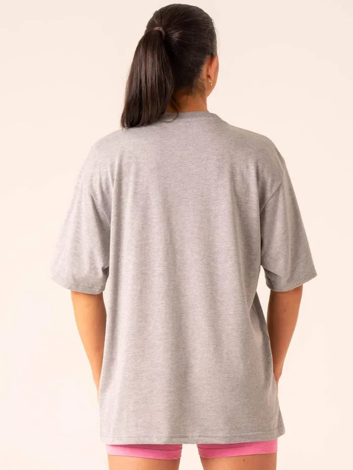 TShirts Womens Ryderwear Lifting Club TShirt Grey Marl