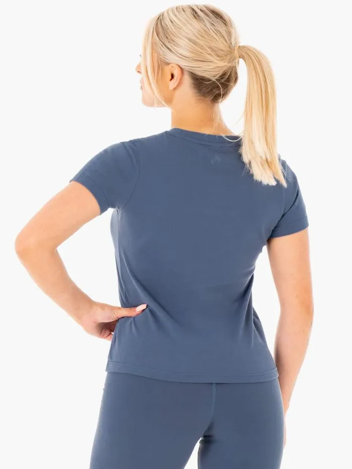 TShirts Womens Ryderwear Motion TShirt Steel Blue