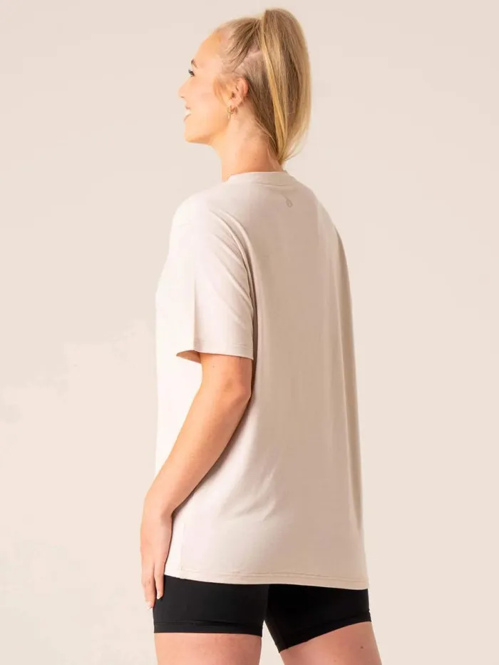 TShirts Womens Ryderwear Off Side Longline TShirt Chalk
