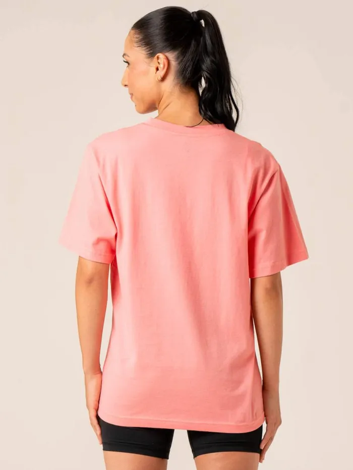 TShirts Womens Ryderwear Positive Vibes TShirt Pink