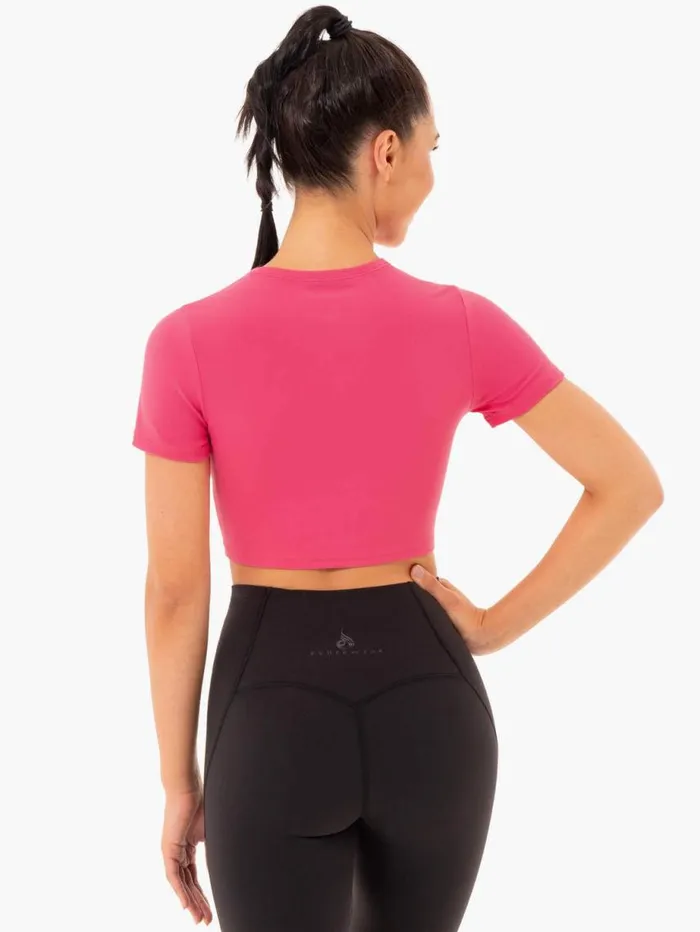 TShirts Womens Ryderwear Sola Fitted TShirt Pink