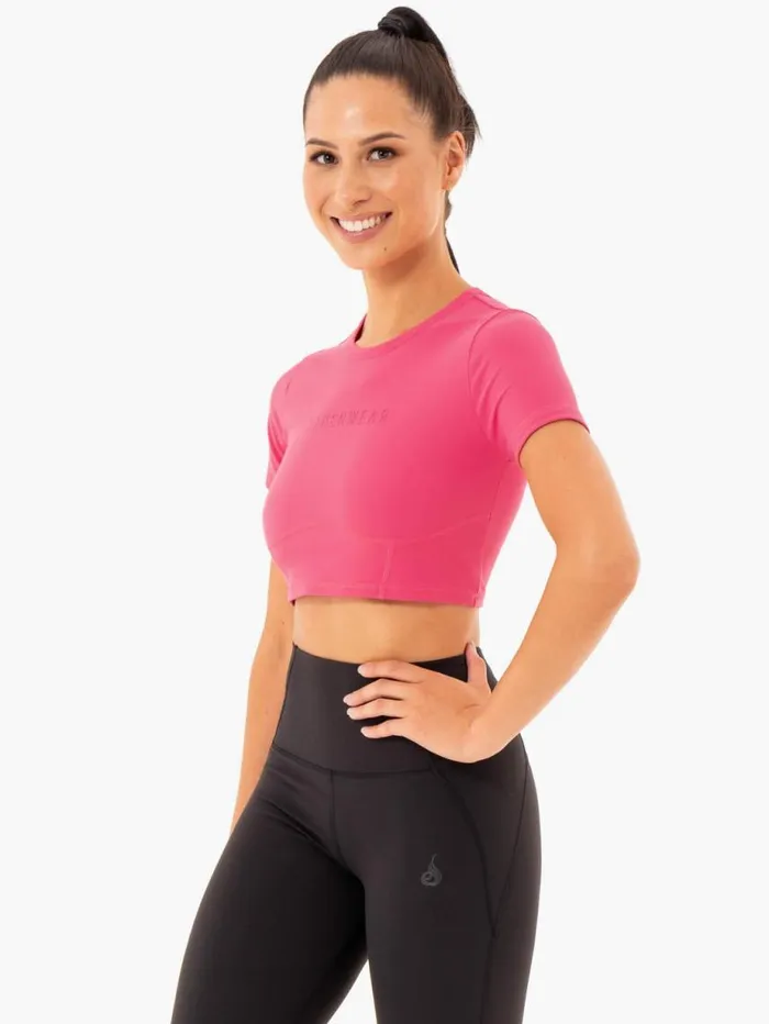 TShirts Womens Ryderwear Sola Fitted TShirt Pink