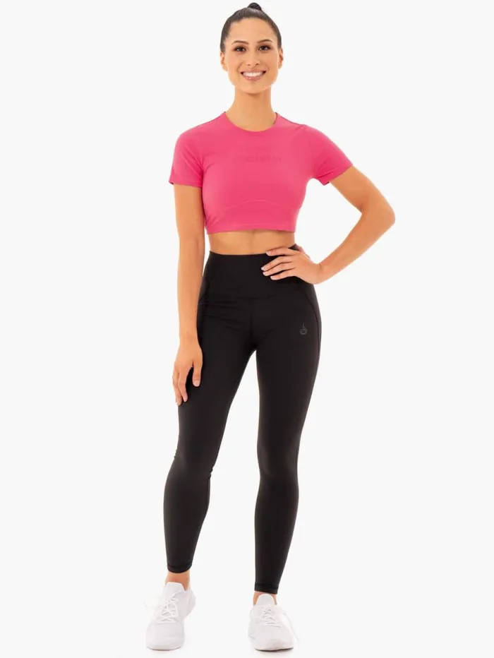 TShirts Womens Ryderwear Sola Fitted TShirt Pink