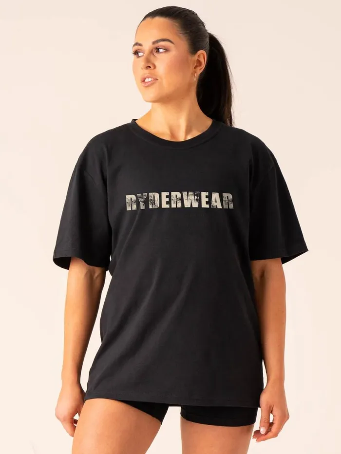 TShirts Womens Ryderwear Training TShirt Black