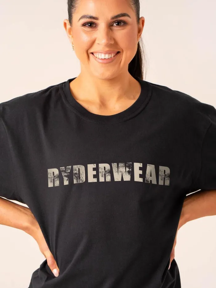 TShirts Womens Ryderwear Training TShirt Black