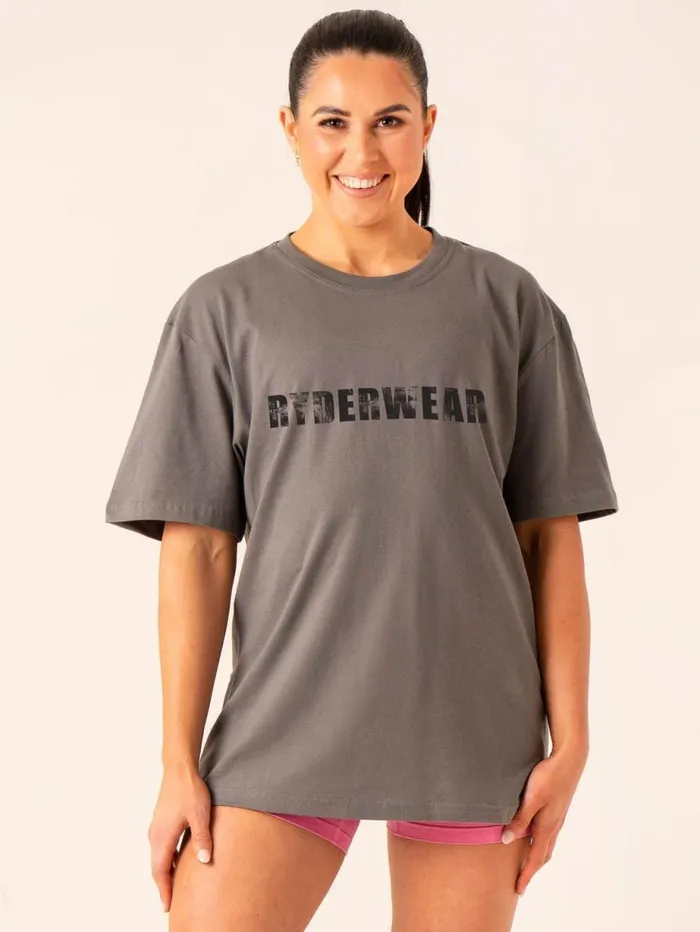 TShirts Womens Ryderwear Training TShirt Charcoal