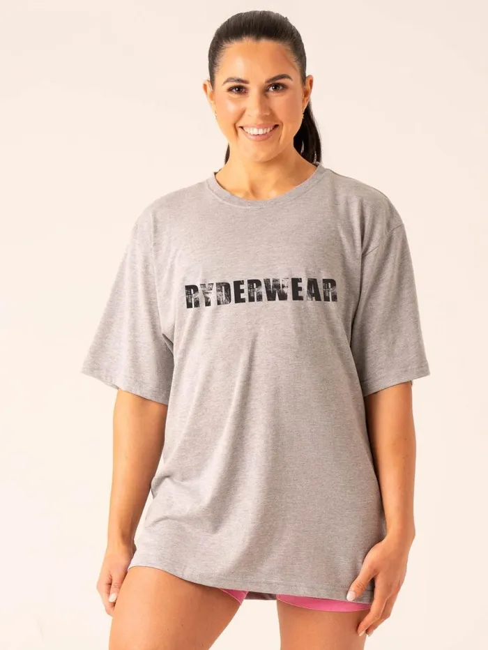 TShirts Womens Ryderwear Training TShirt Grey Marl