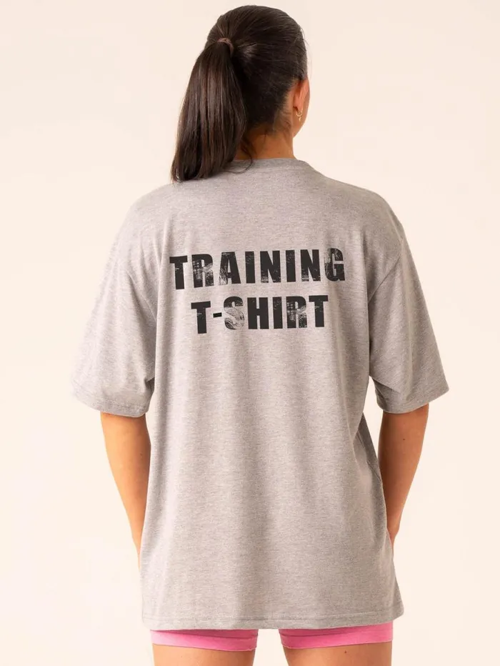 TShirts Womens Ryderwear Training TShirt Grey Marl