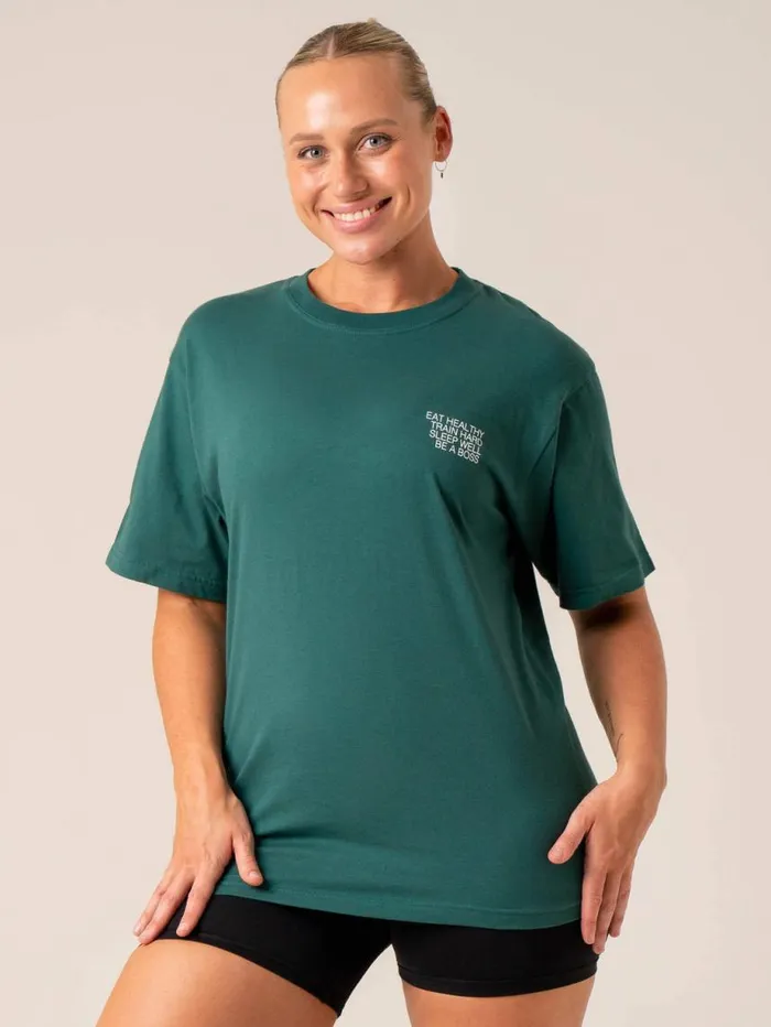 TShirts Womens Ryderwear Wellness TShirt Forest Green