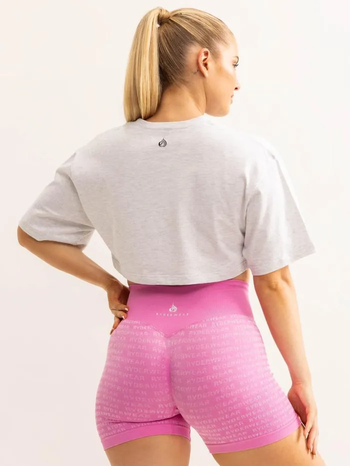 TShirts Womens Ryderwear You Vs You TShirt Snow Marl
