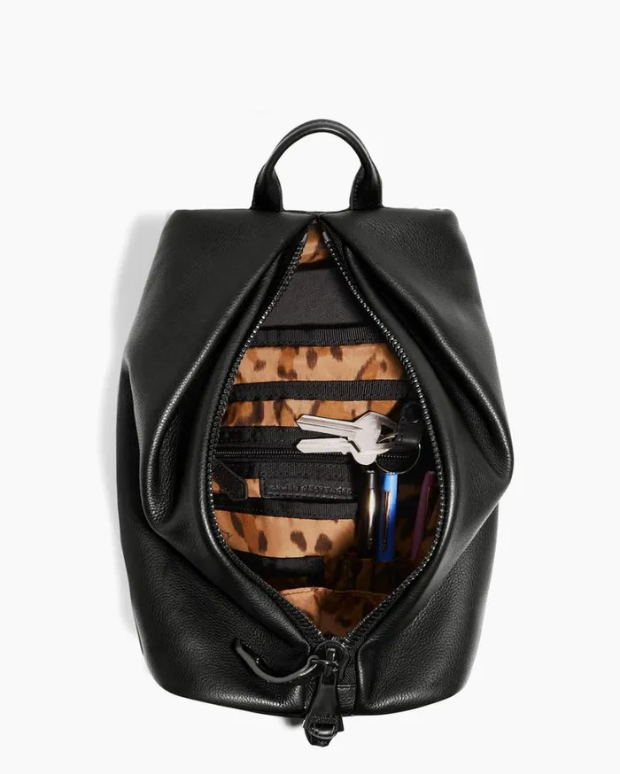 Tamitha Backpack Black With Shiny Black Hardware Women Aimee Kestenberg Backpacks