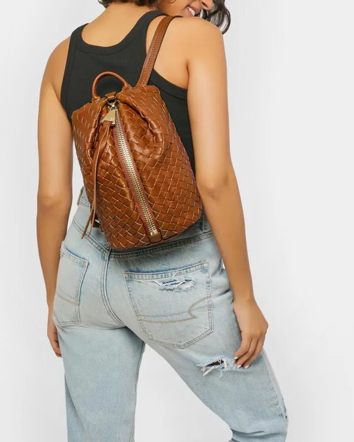 Tamitha Mini Backpack Cinnamon Woven Women Aimee Kestenberg Backpacks