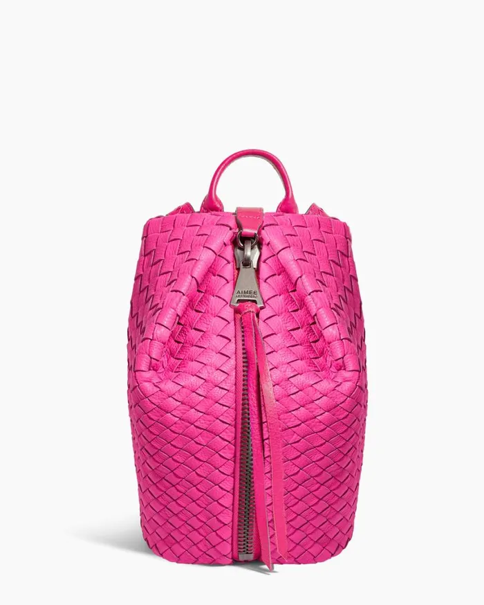 Tamitha Mini Backpack Hot Pink Woven Women Aimee Kestenberg Backpacks