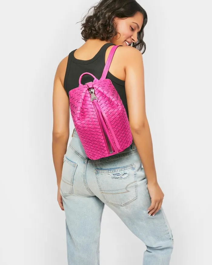 Tamitha Mini Backpack Hot Pink Woven Women Aimee Kestenberg Backpacks