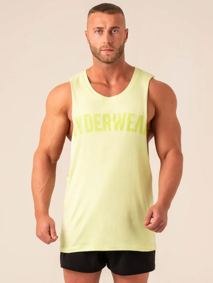 Tanks Mens Ryderwear Baller Tank Lime