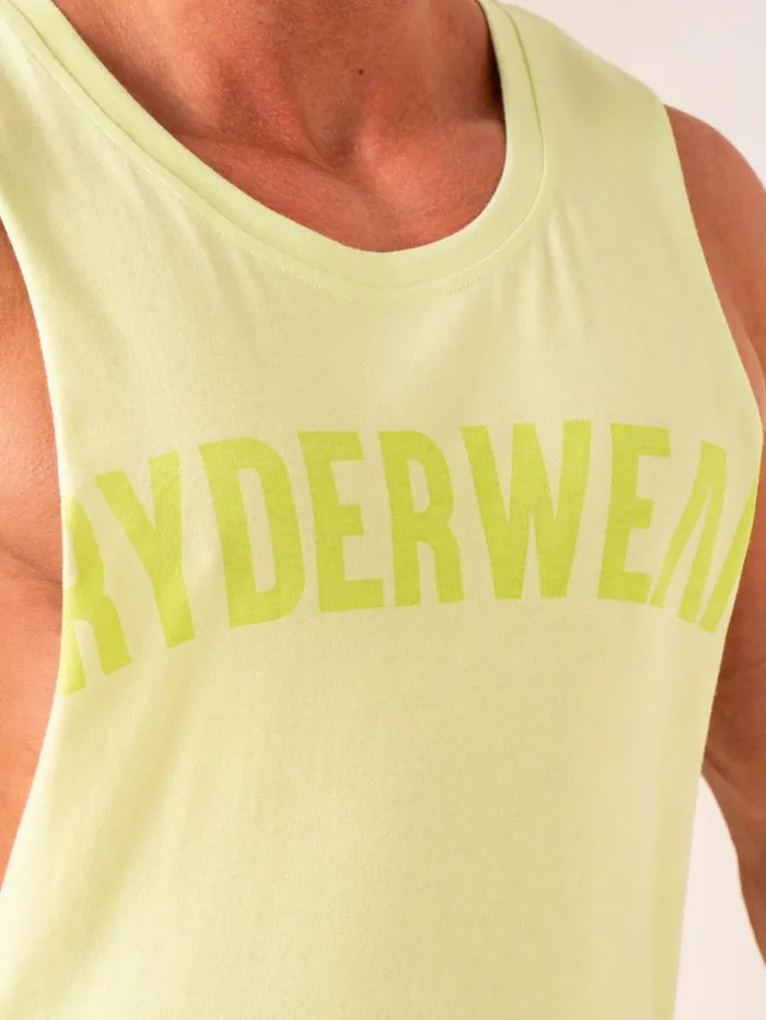 Tanks Mens Ryderwear Baller Tank Lime