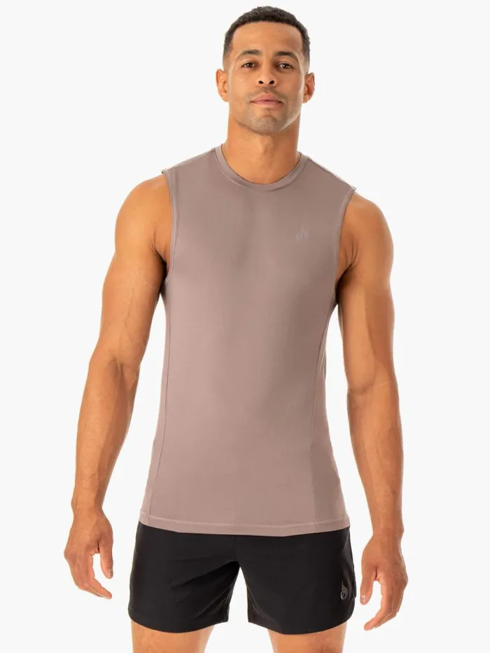 Tanks Mens Ryderwear Division Base Layer Tank Taupe