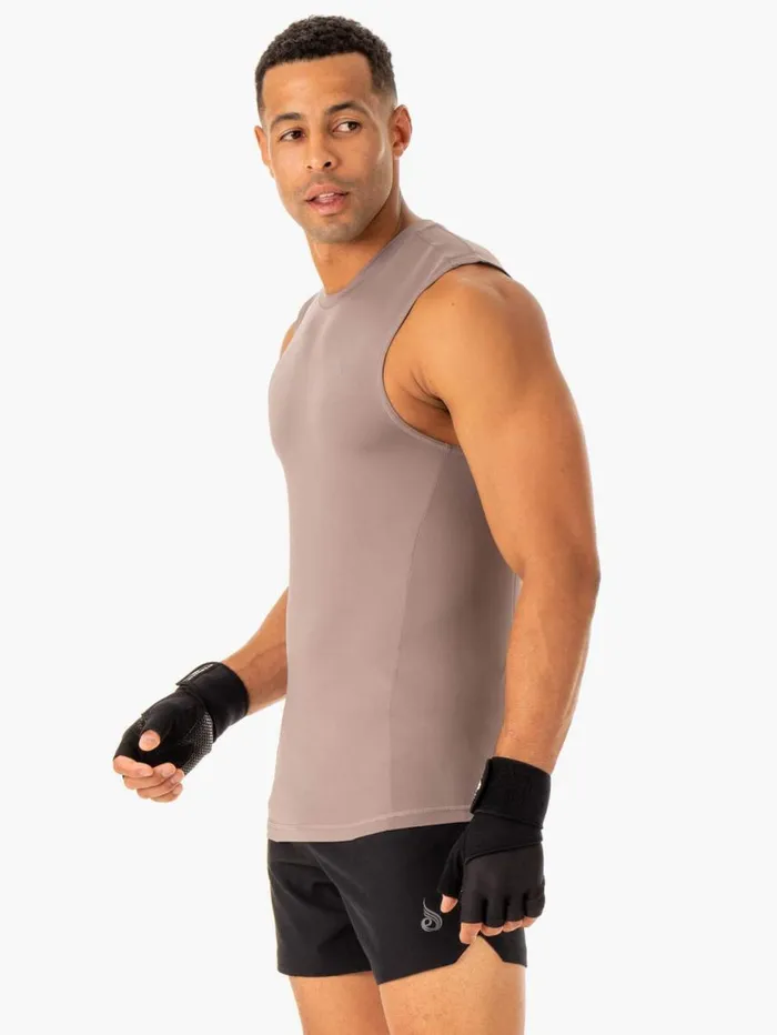 Tanks Mens Ryderwear Division Base Layer Tank Taupe