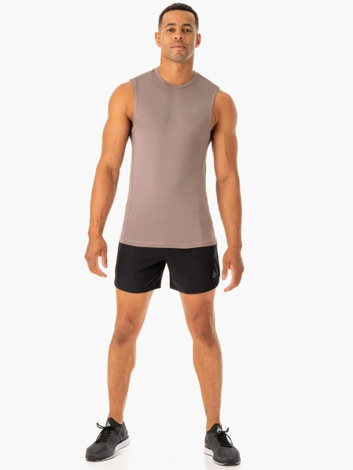Tanks Mens Ryderwear Division Base Layer Tank Taupe