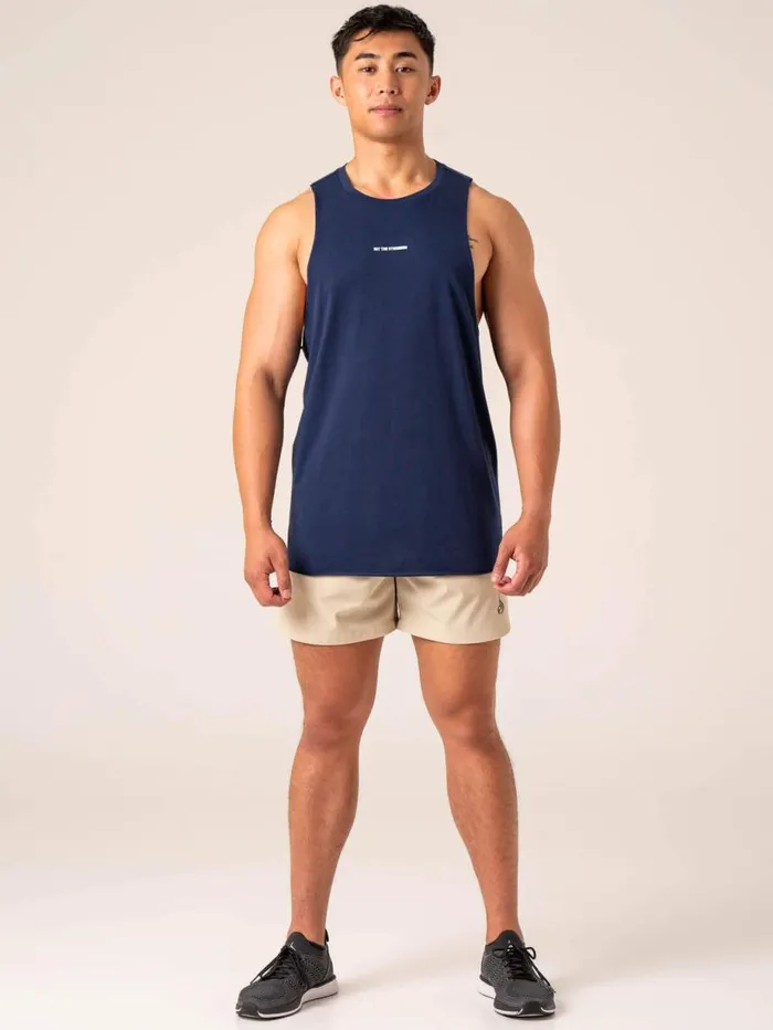 Tanks Mens Ryderwear Emerge Drop Armhole Tank Navy