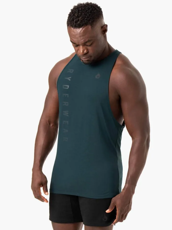 Tanks Mens Ryderwear Endurance High Rise TBack Forest Green