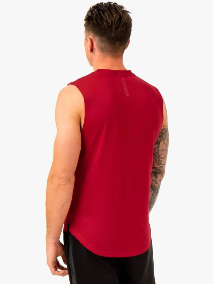 Tanks Mens Ryderwear Enhance Muscle Tank Burgundy