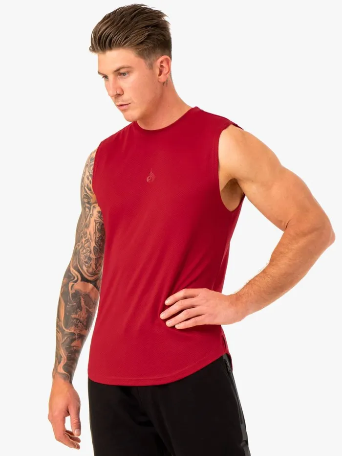 Tanks Mens Ryderwear Enhance Muscle Tank Burgundy