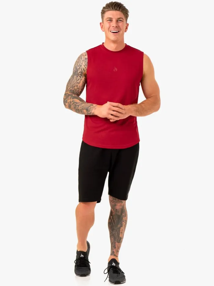 Tanks Mens Ryderwear Enhance Muscle Tank Burgundy