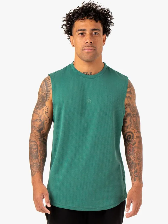 Tanks Mens Ryderwear Enhance Muscle Tank Green