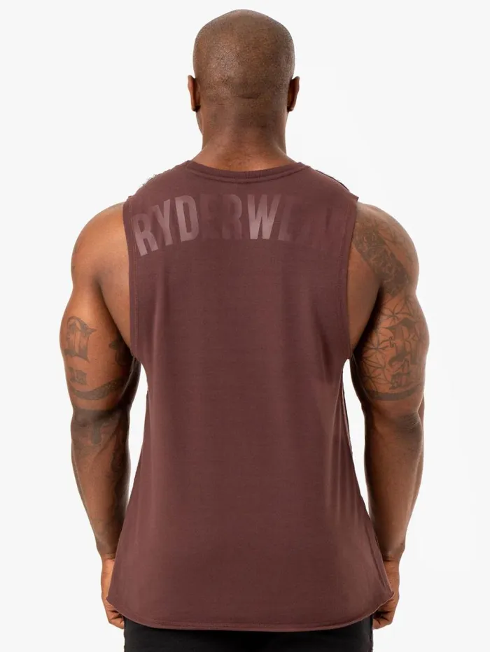 Tanks Mens Ryderwear Force Fleece Tank Brick