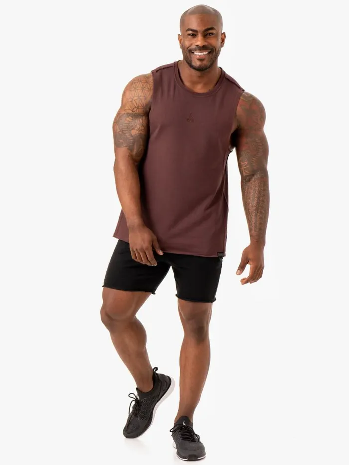 Tanks Mens Ryderwear Force Fleece Tank Brick