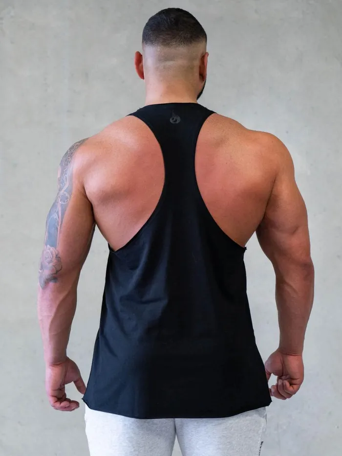 Tanks Mens Ryderwear Force Stringer TBack Black