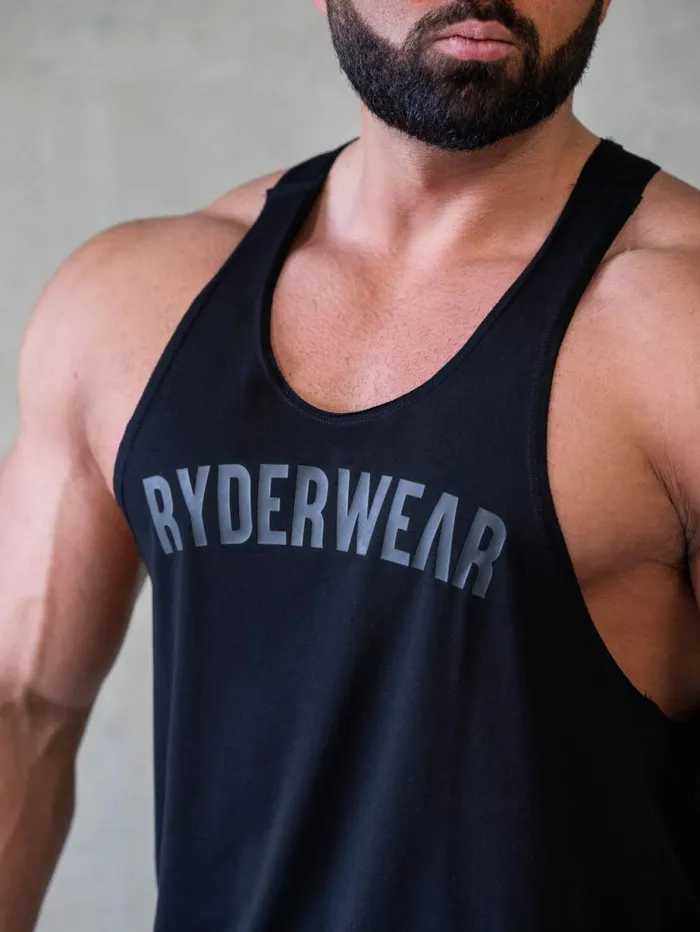 Tanks Mens Ryderwear Force Stringer TBack Black