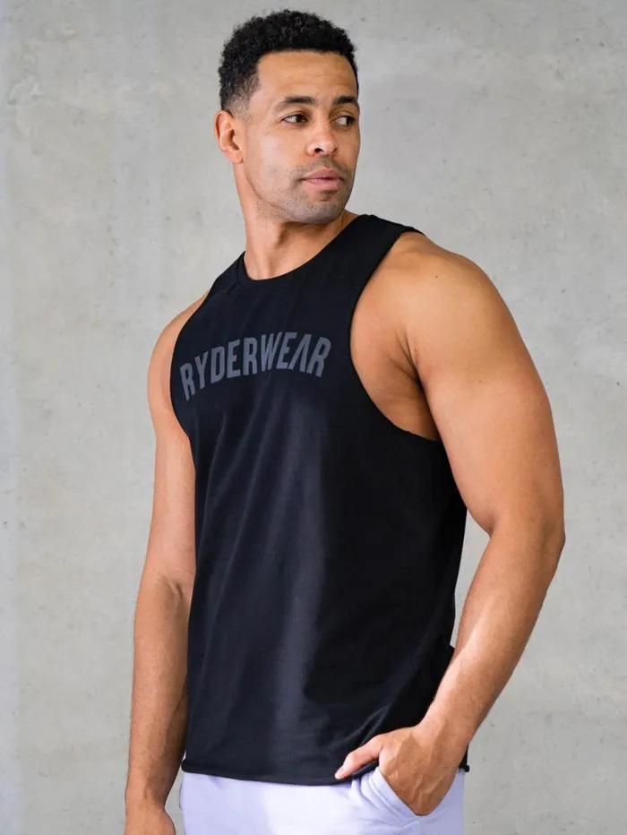 Tanks Mens Ryderwear Force Tank Black