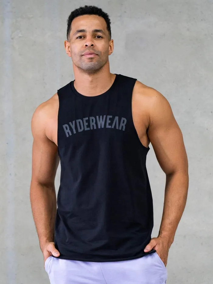Tanks Mens Ryderwear Force Tank Black