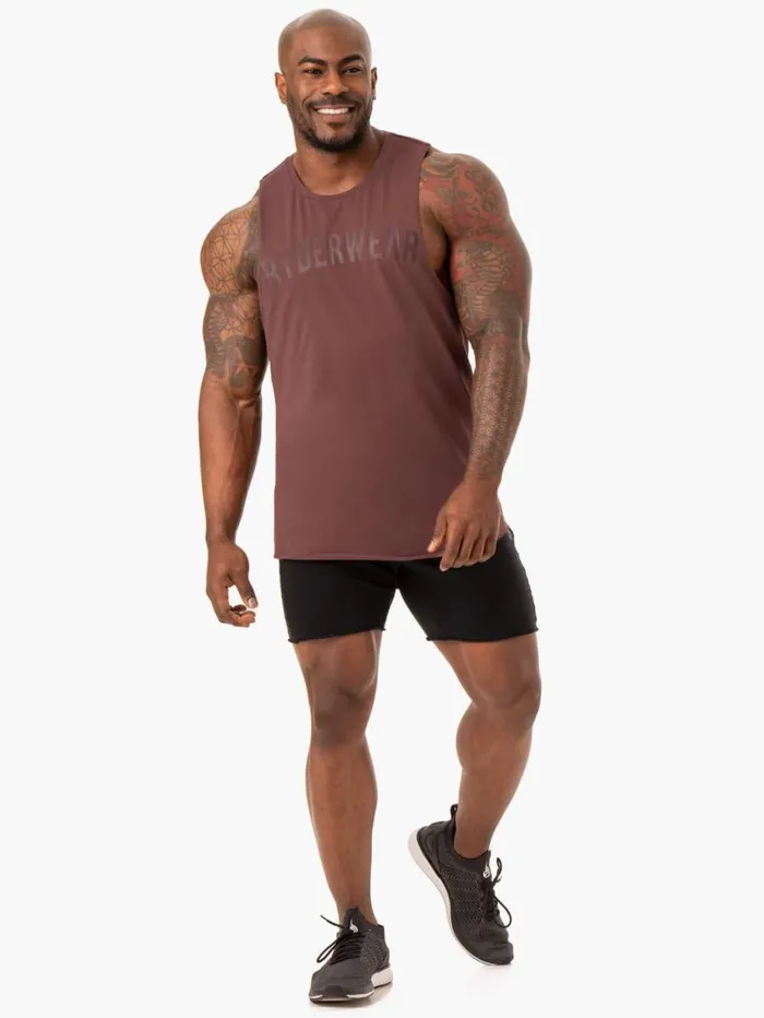 Tanks Mens Ryderwear Force Tank Brick