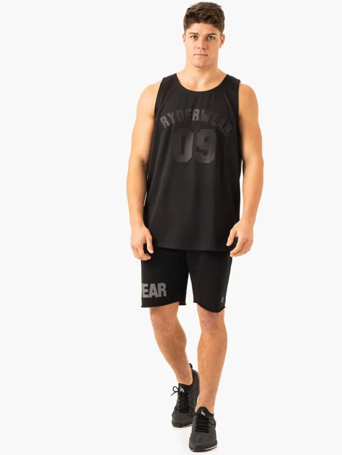 Tanks Mens Ryderwear Heritage Jersey Black